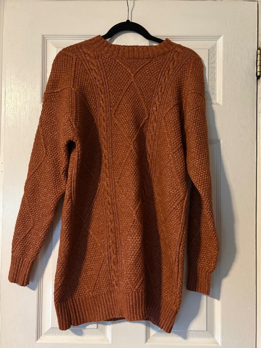 Cable Knit Mini Sweater Dress